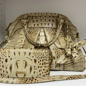 Brahmin Louise Rose and Suri wallet in Moonlight